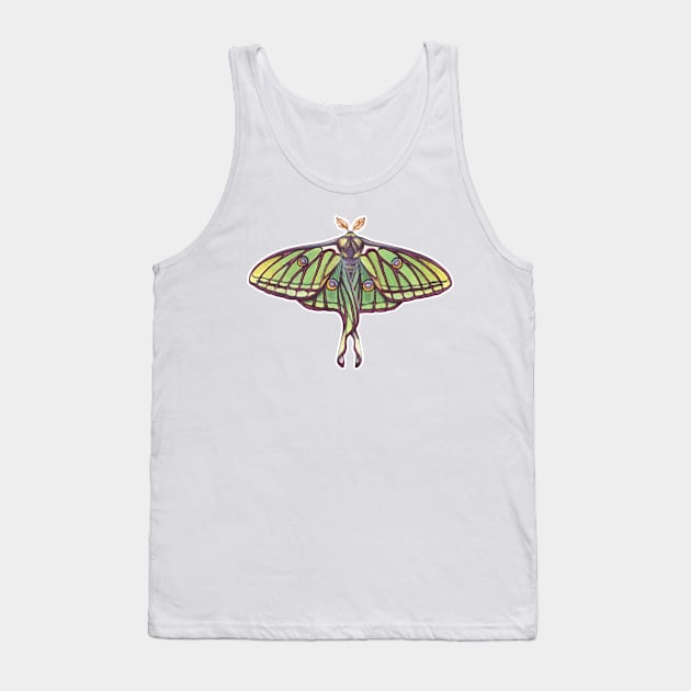 Spanish Moon Moth Tank Top by JadaFitch